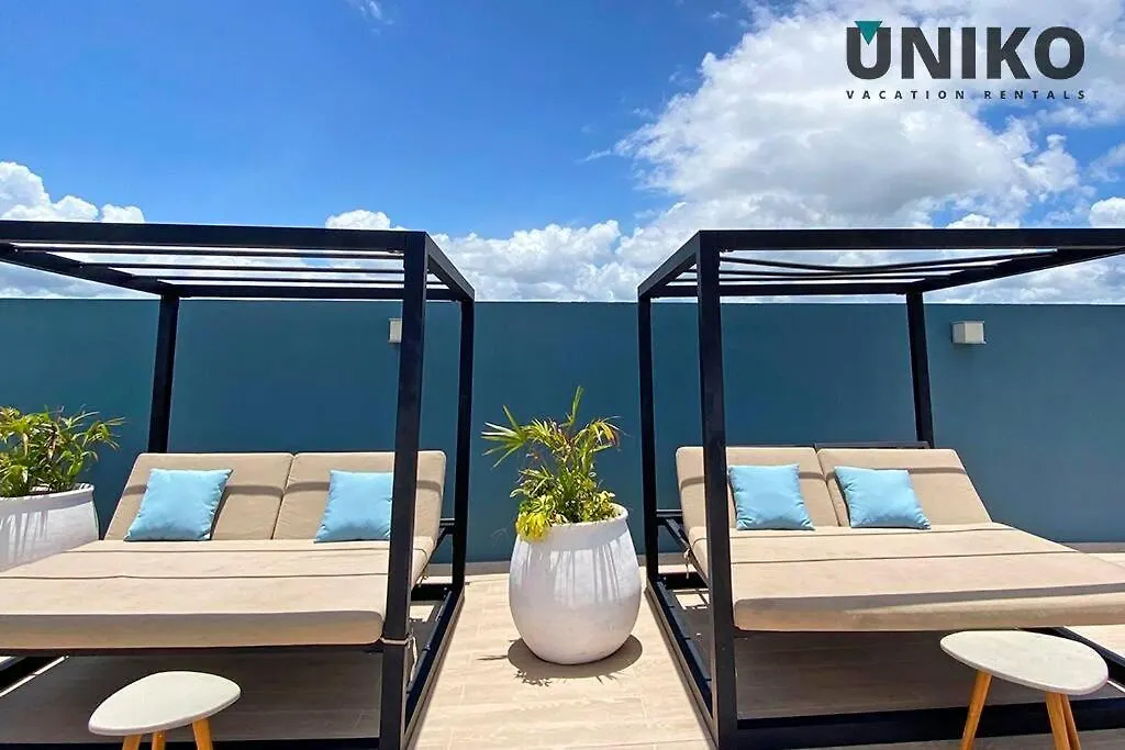 1 Block To The Beach 2Br 6Pax Rooftop Pool King Bed Playa del Carmen