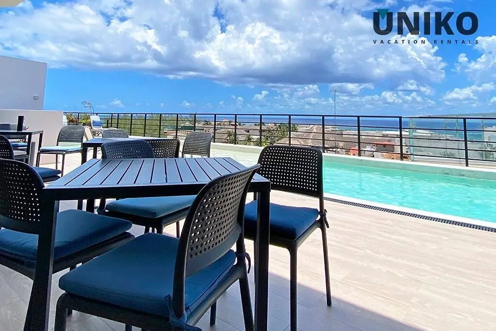 1 Block To The Beach 2Br 6Pax Rooftop Pool King Bed Playa del Carmen