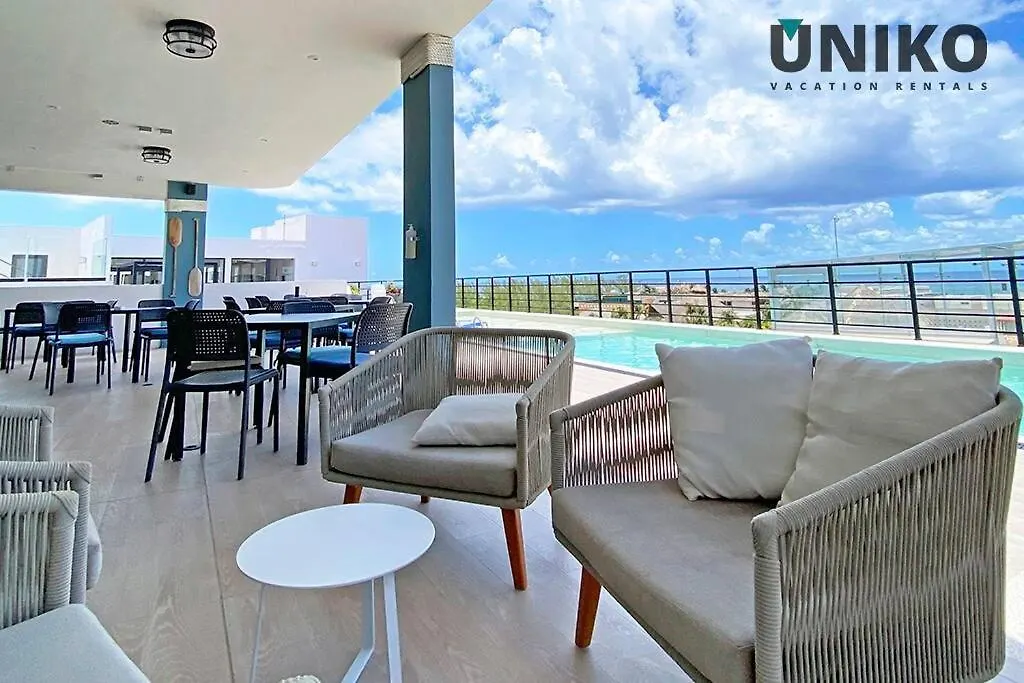 1 Block To The Beach 2Br 6Pax Rooftop Pool King Bed Playa del Carmen 0*,